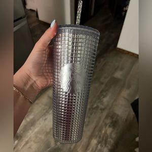 STARBUCKS 2021 disco grid holiday tumbler